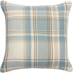 Load image into Gallery viewer, McAlister Textiles Heritage Duck Egg Blue Tartan Cushion Cushions and Covers Cover Only 43cm x 43cm 
