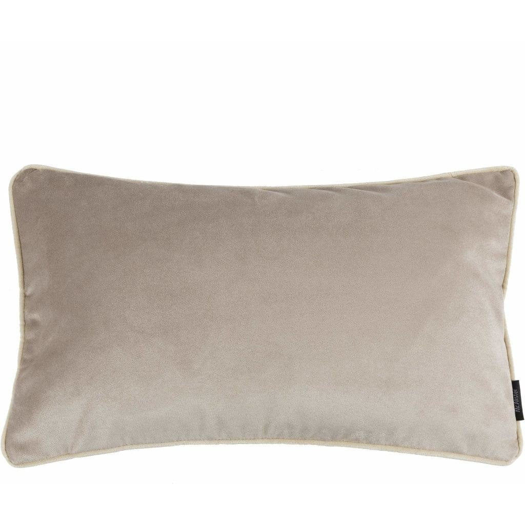 McAlister Textiles Matt Beige Mink Velvet Cushion Cushions and Covers Cover Only 50cm x 30cm 