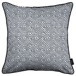 Load image into Gallery viewer, Acapulco Black + White Abstract Cushion
