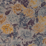 Load image into Gallery viewer, McAlister Textiles Blooma Blue, Grey and Ochre Fabric 1 Metre
