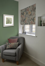 Load image into Gallery viewer, McAlister Textiles Blooma Green, Pink and Ochre Roman Blinds

