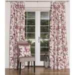 Load image into Gallery viewer, McAlister Textiles Blush Pink Floral Velvet Curtains Tailored Curtains Pencil Pleat Standard Lining 116cm(w) x 182cm(d) (46&quot; x 72&quot;)
