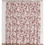 Load image into Gallery viewer, McAlister Textiles Blush Pink Floral Velvet Curtains Tailored Curtains 

