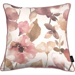Load image into Gallery viewer, McAlister Textiles Blush Pink Floral Velvet Cushion Cushions and Covers Polyester Filler 43cm x 43cm 
