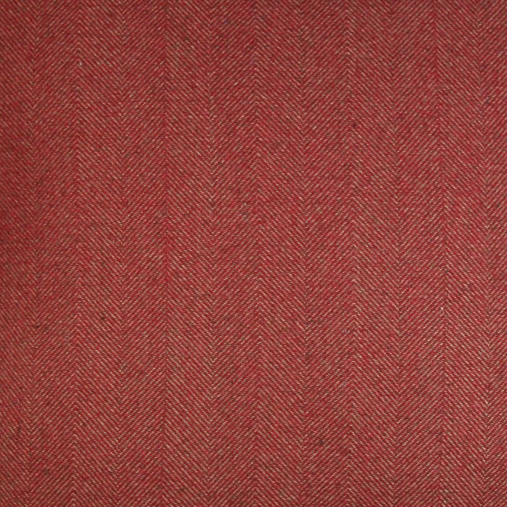 McAlister Textiles Deluxe Large Herringbone Red Box Cushion 50cm x 50cm x 5cm Box Cushions 