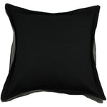 Load image into Gallery viewer, McAlister Textiles Panama Accent Black + Grey Cushion Cushions and Covers Cover Only 43cm x 43cm 
