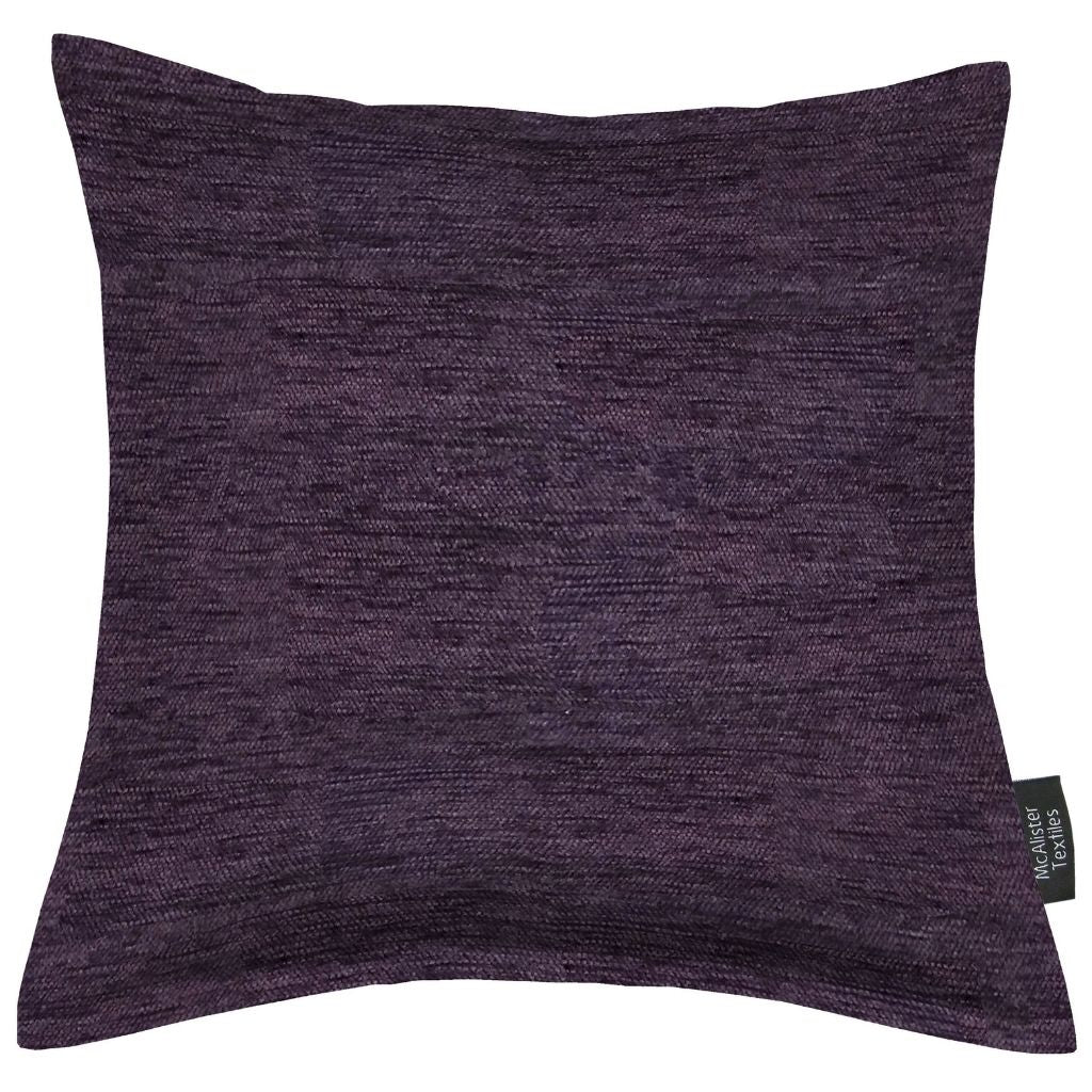 Plain Chenille Purple Cushion