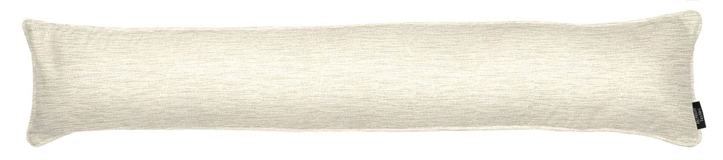 McAlister Textiles Plain Chenille Cream draught excluder Draught Excluders 