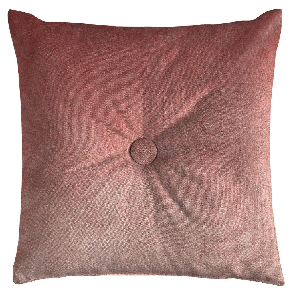 McAlister Textiles Matt Blush Pink Velvet Button Cushions Cushions and Covers Cover Only 43cm x 43cm 