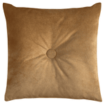 Load image into Gallery viewer, McAlister Textiles Matt Caramel Gold Velvet Button Cushions Cushions and Covers Cover Only 43cm x 43cm 
