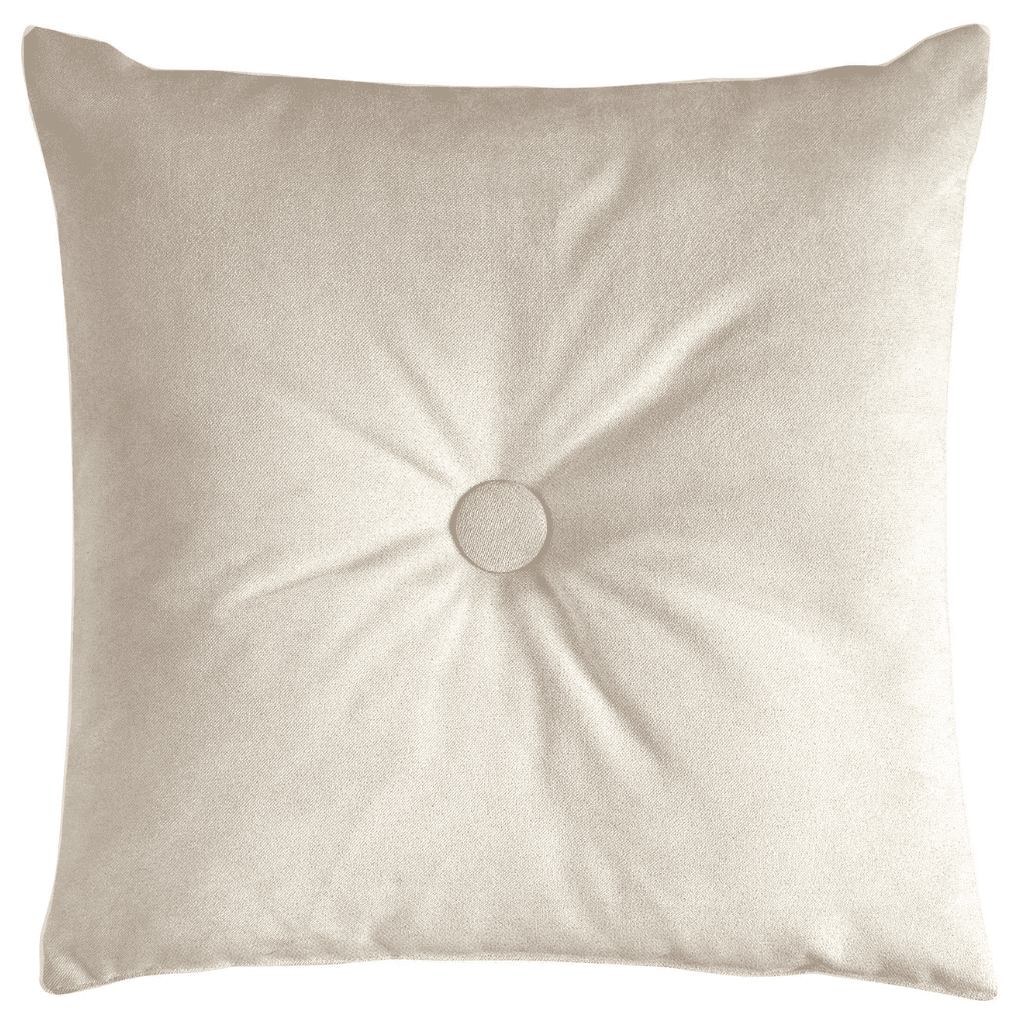 McAlister Textiles Matt Champagne Gold Velvet Button Cushions Cushions and Covers Cover Only 43cm x 43cm 