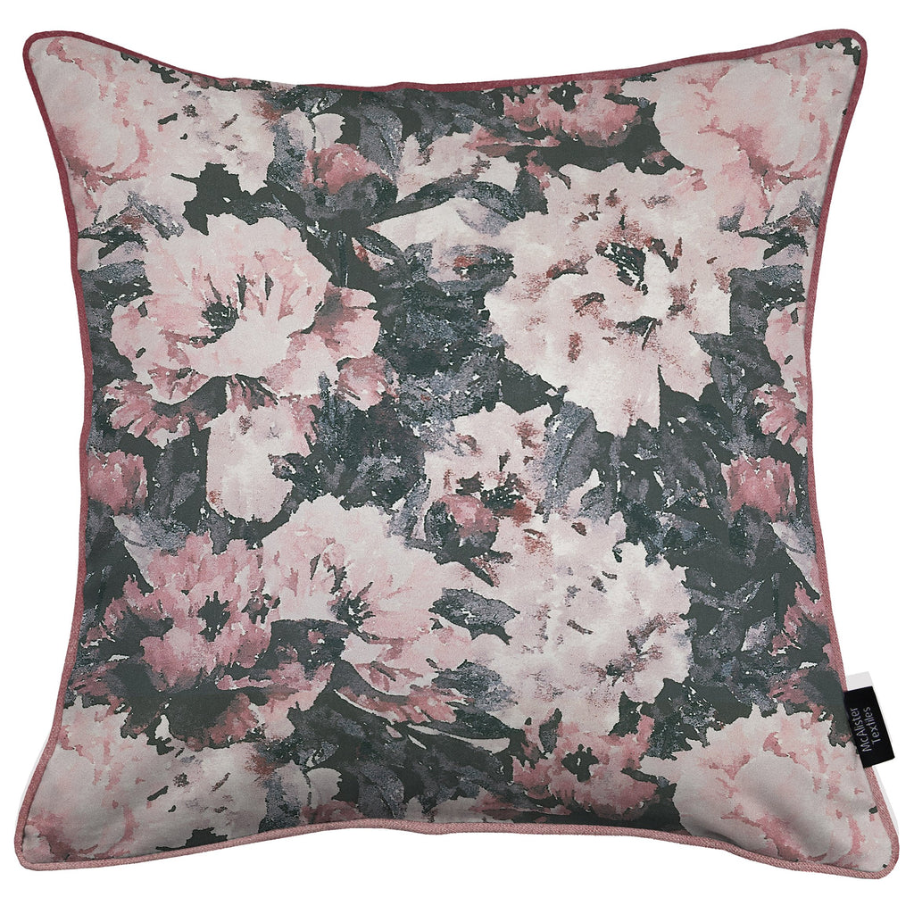 McAlister Textiles Camille Floral Velvet Cushion Cushions and Covers Cover Only 43cm x 43cm 
