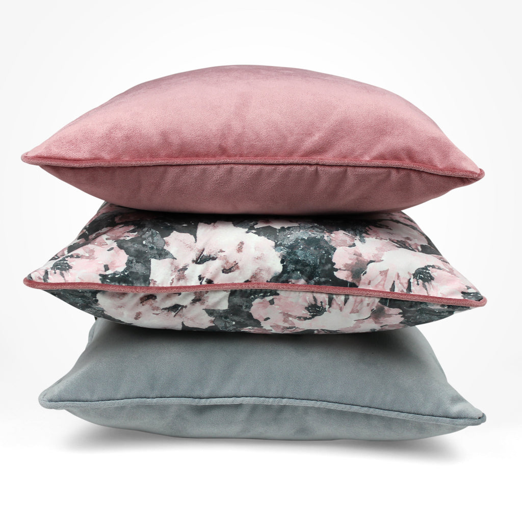 McAlister Textiles Matt Blush Pink Velvet Cushion Cushions and Covers 
