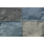 Load image into Gallery viewer, McAlister Textiles Square Patchwork Velvet Blue + Grey Cushion Cushions and Covers 
