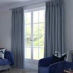 Load image into Gallery viewer, McAlister Textiles Colorado Geometric Navy Blue Curtains Tailored Curtains
