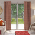 Load image into Gallery viewer, McAlister Textiles Colorado Geometric Red Curtains Tailored Curtains
