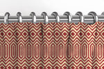 Load image into Gallery viewer, McAlister Textiles Colorado Geometric Red Curtains Tailored Curtains 
