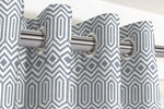 Load image into Gallery viewer, McAlister Textiles Colorado Geometric Navy Blue Curtains Tailored Curtains 
