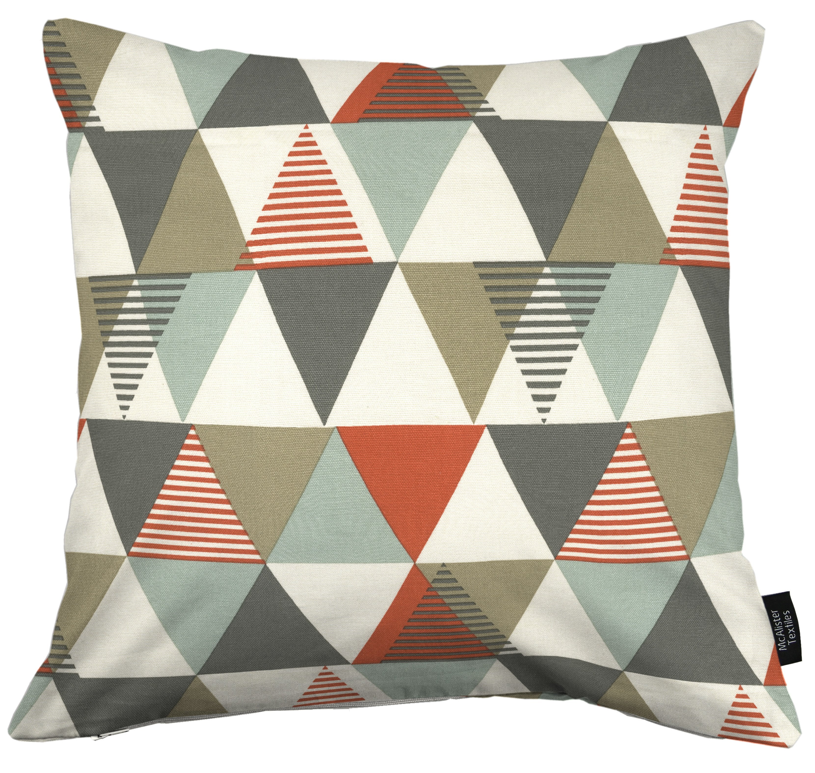McAlister Textiles Vita Cotton Print Burnt Orange Cushion Cushions and Covers Cover Only 43cm x 43cm 