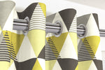 Load image into Gallery viewer, McAlister Textiles Vita Cotton Print Ochre Yellow Curtains Tailored Curtains 
