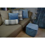 Load image into Gallery viewer, McAlister Textiles Deluxe Velvet Petrol Blue Box Cushion 43cm x 43cm x 3cm Box Cushions 
