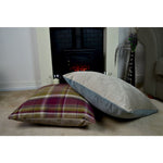 Load image into Gallery viewer, McAlister Textiles Deluxe Tartan Purple + Green 66cm x 66cm Floor Cushion Floor Cushions 
