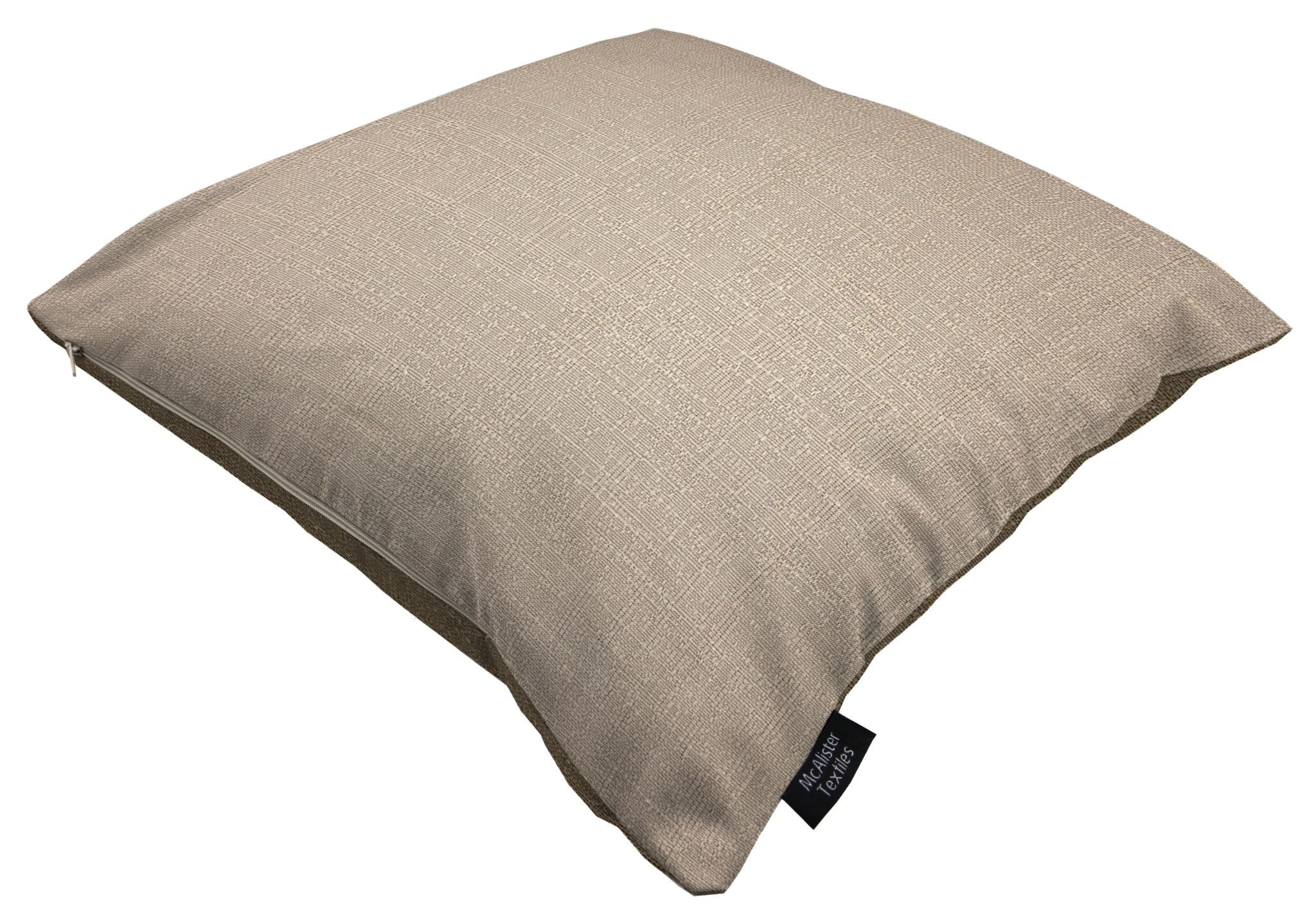 McAlister Textiles Harmony Contrast Taupe Plain Cushions Cushions and Covers