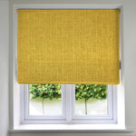 Load image into Gallery viewer, Eternity Ochre Yellow Roman Blinds
