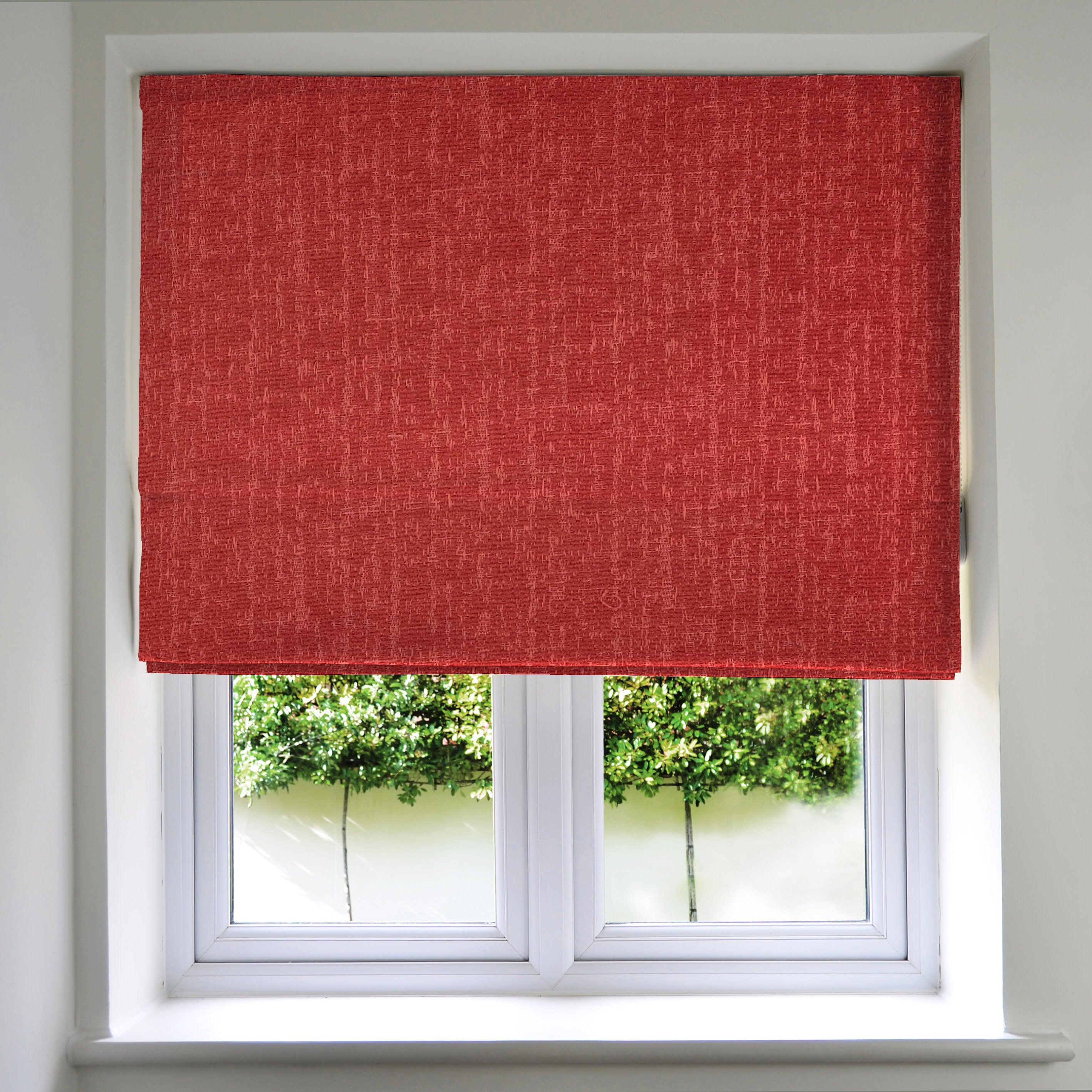 Eternity Red Roman Blinds