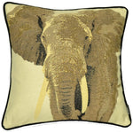 Load image into Gallery viewer, McAlister Textiles Tapestry Grey Elephant Cushion Cushions and Covers Cover Only 
