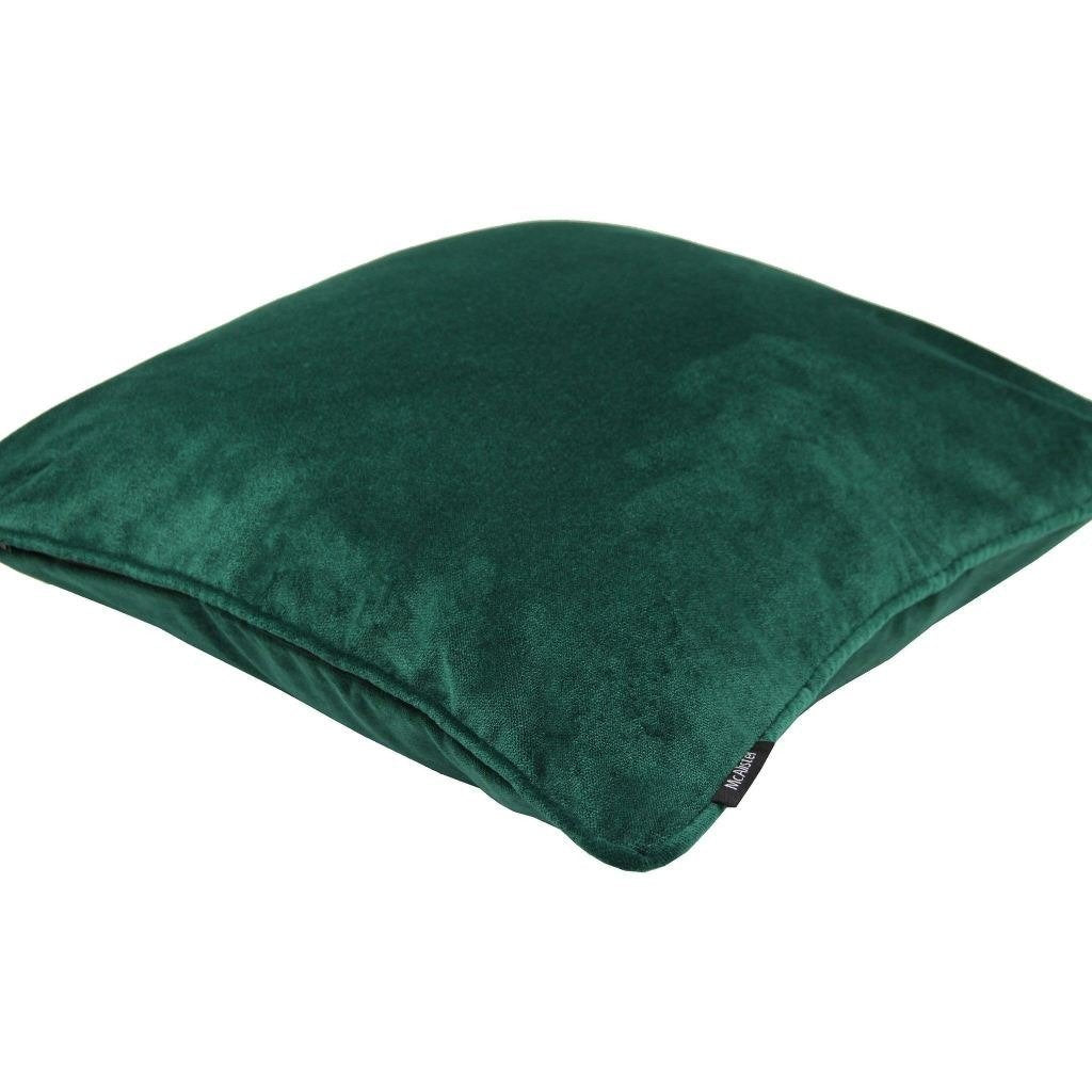 McAlister Textiles Matt Emerald Green Velvet Cushion Cushions and Covers 