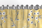 Load image into Gallery viewer, McAlister Textiles Meadow Yellow Floral Cotton Print Curtains Tailored Curtains 
