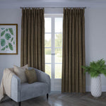 Load image into Gallery viewer, Eternity Mocha Chenille Curtains
