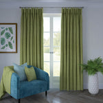Load image into Gallery viewer, Eternity Sage Green Chenille Curtains
