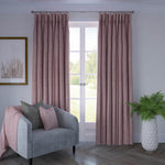 Load image into Gallery viewer, Eternity Soft Blush Chenille Curtains
