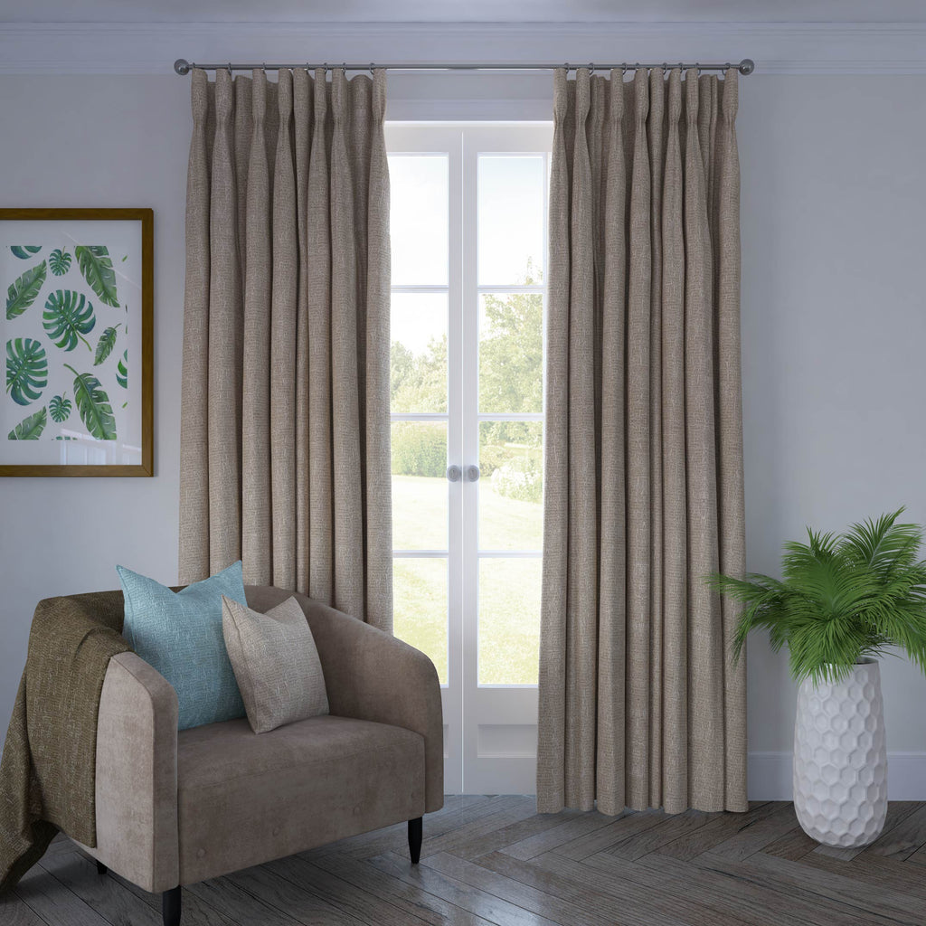 Eternity Taupe Chenille Curtains
