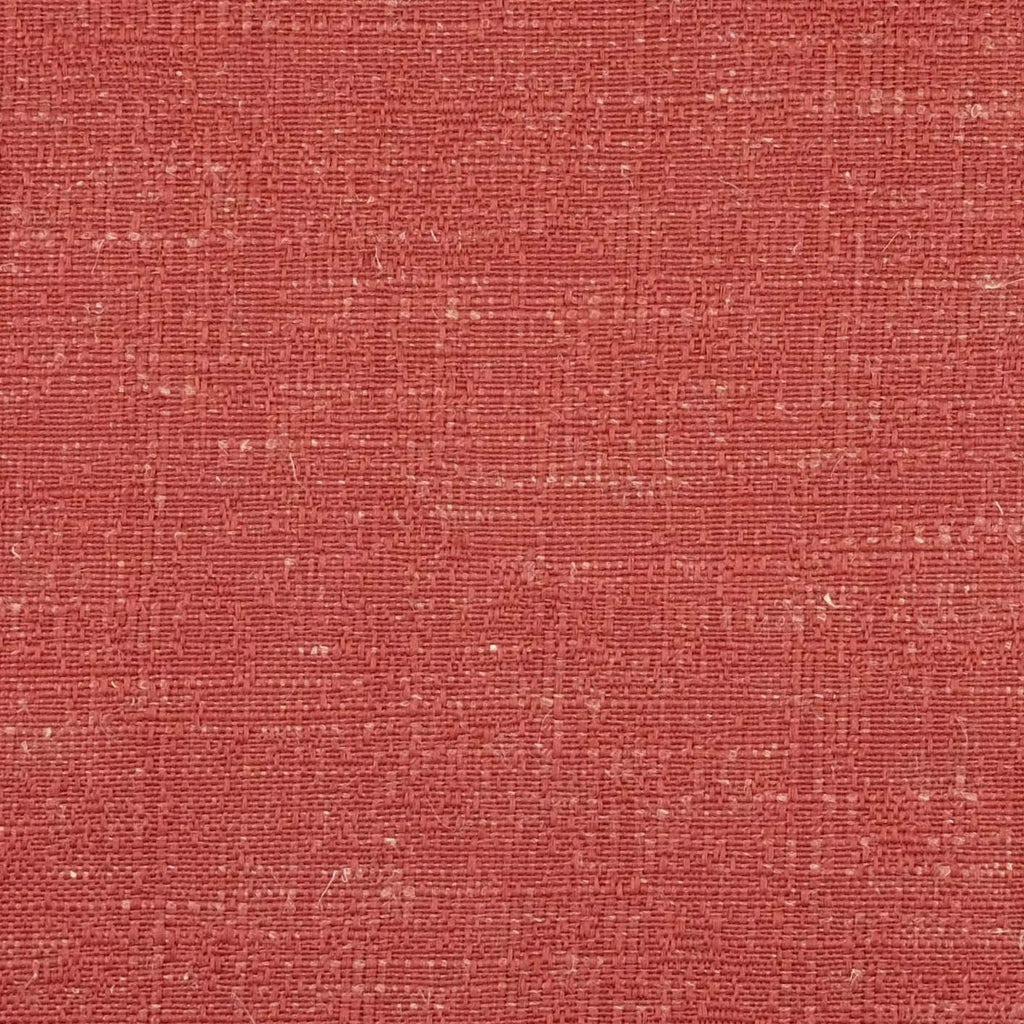 Harmony Linen Blend Red Textured Curtains