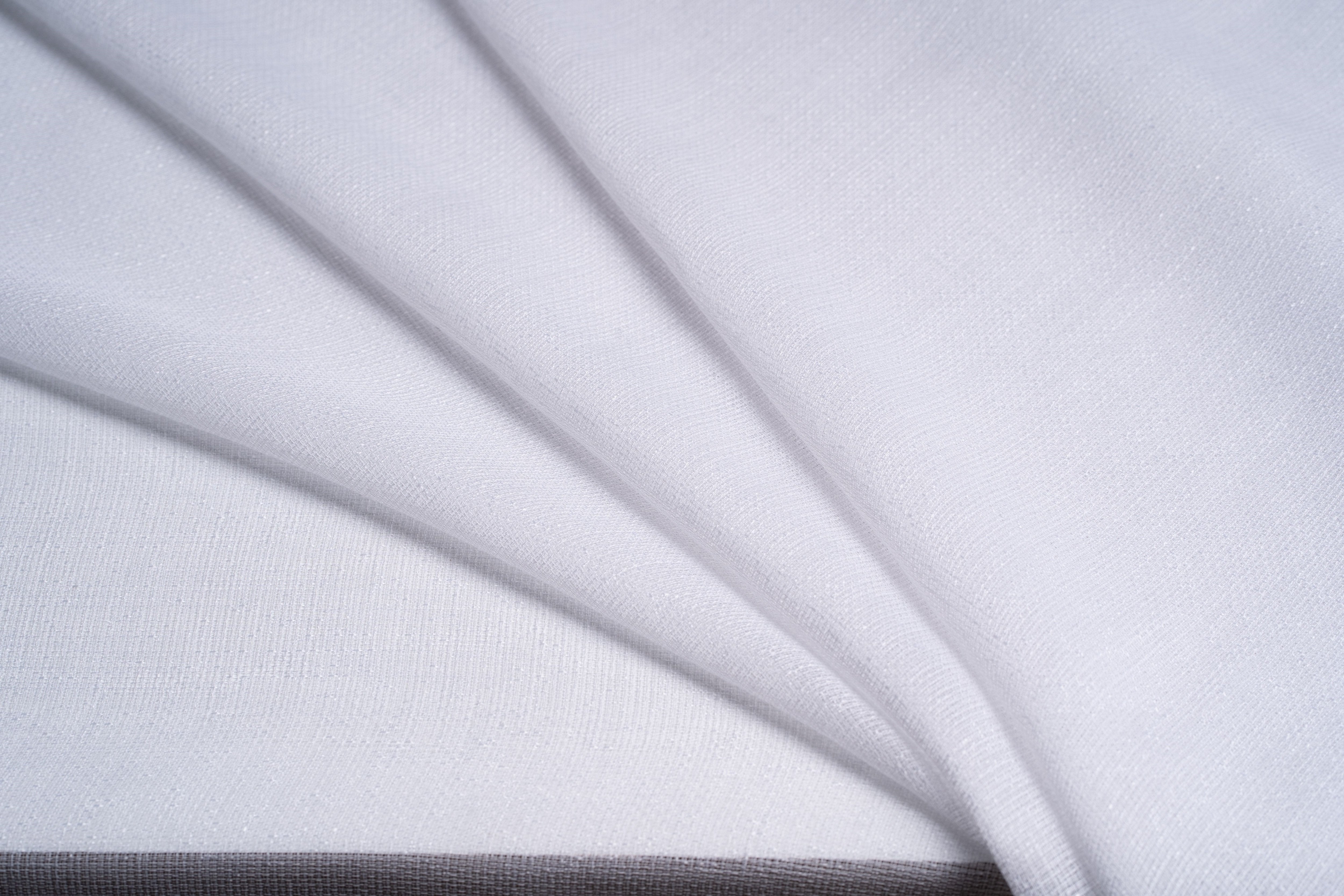 Infinity White Wide Width Voile Curtain Fabric