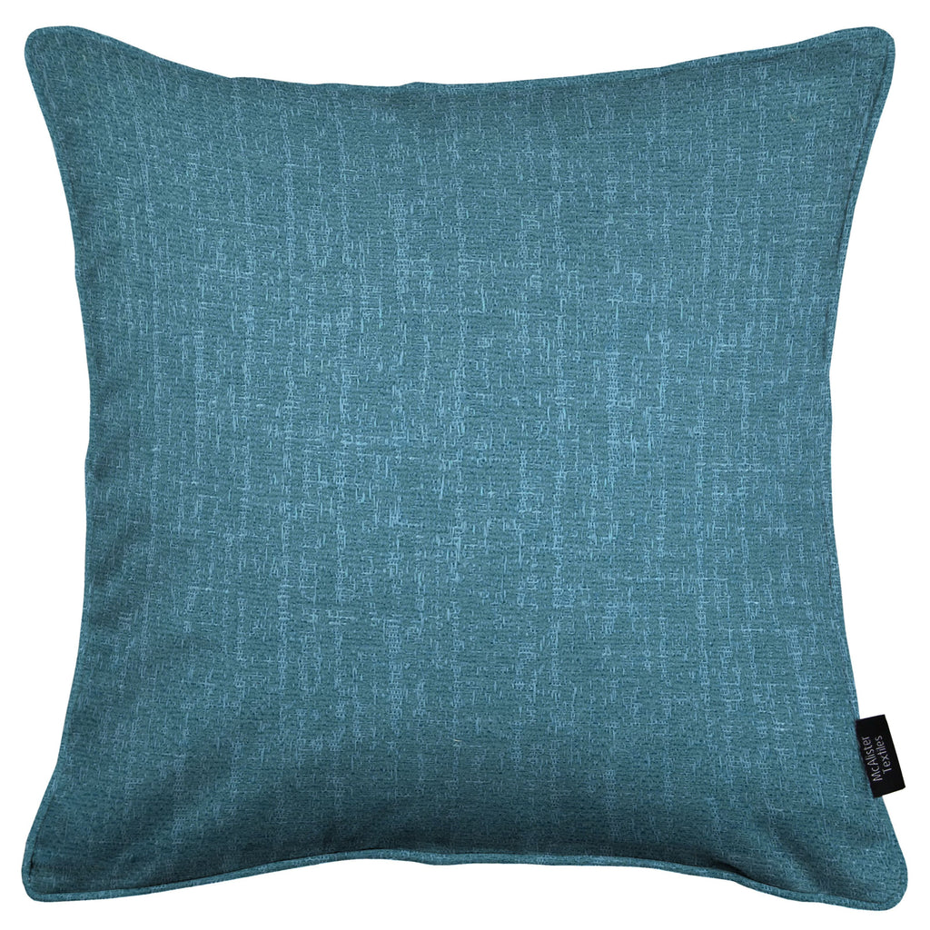 McAlister Textiles Eternity Teal Chenille Cushions Cushions and Covers Cover Only 43cm x 43cm