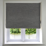 Load image into Gallery viewer, McAlister Textiles Hamleton Charcoal Grey Textured Plain Roman Blinds Roman Blinds Standard Lining 130cm x 200cm Charcoal Gray
