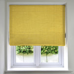 Load image into Gallery viewer, Harmony Ochre Yellow Textured Roman Blinds
