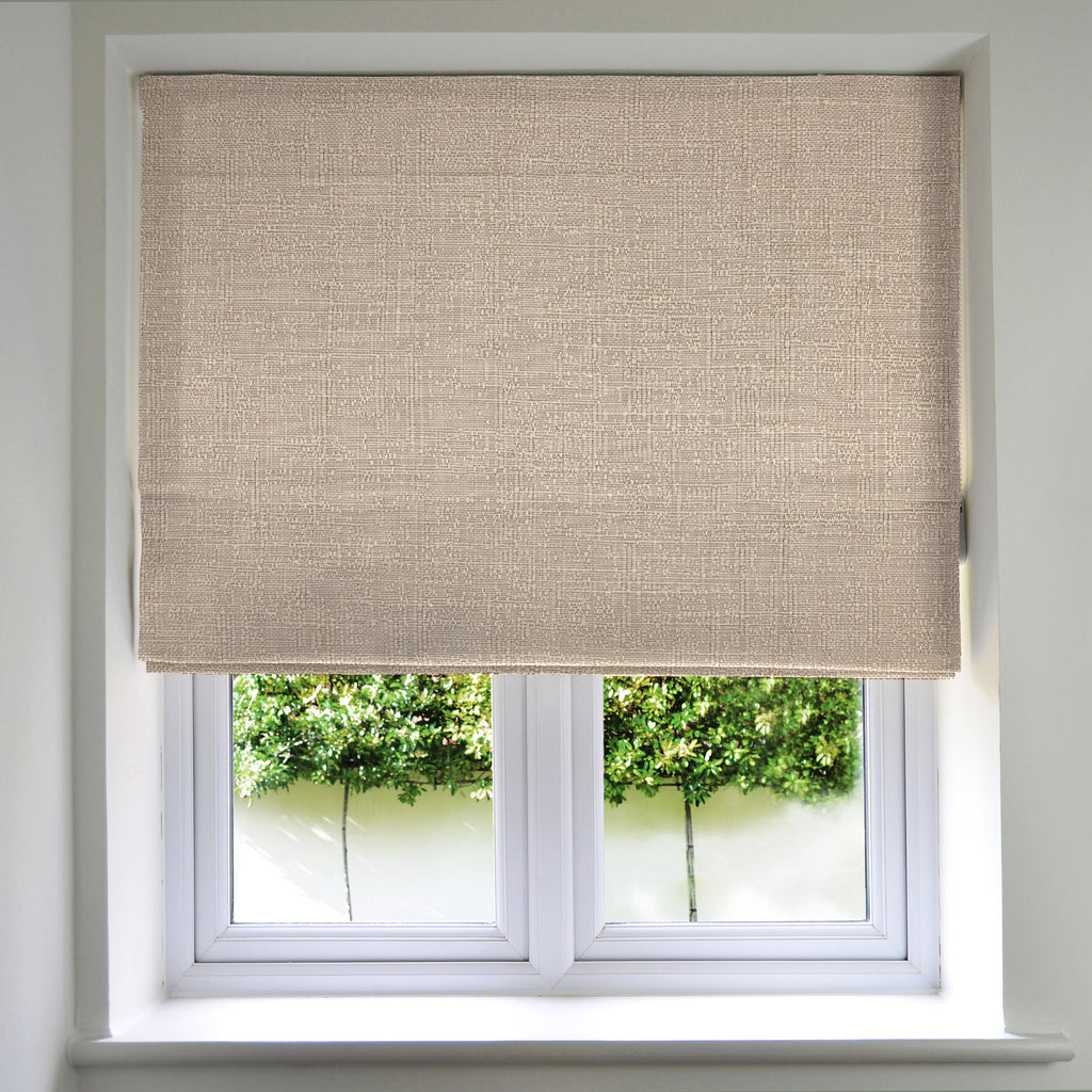 Harmony Taupe Textured Roman Blinds