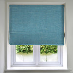 Load image into Gallery viewer, Harmony Teal Textured Roman Blinds
