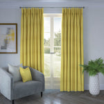 Load image into Gallery viewer, Harmony Linen Blend Ochre Textured Curtains

