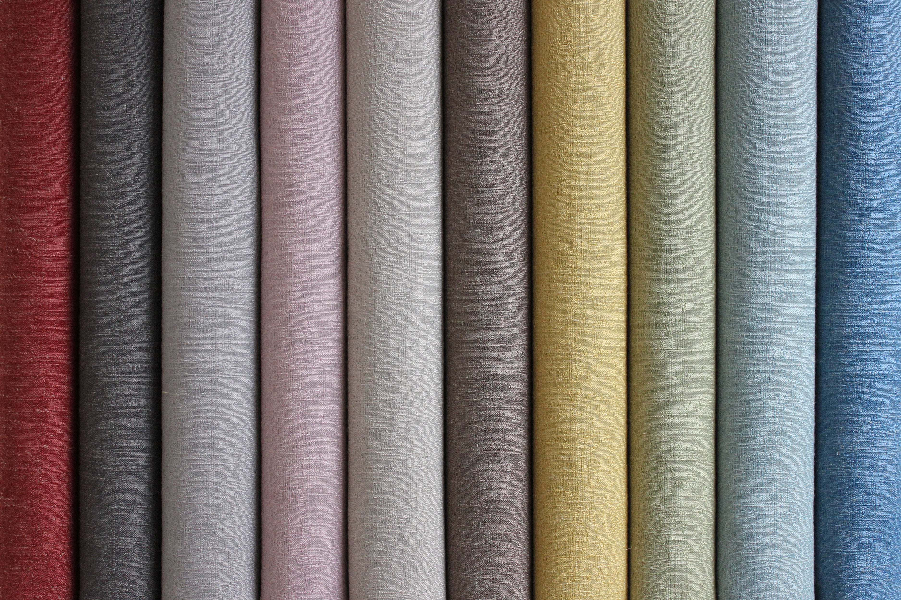 McAlister Textiles Harmony Linen Blend Dove Grey Textured Fabric Fabrics 