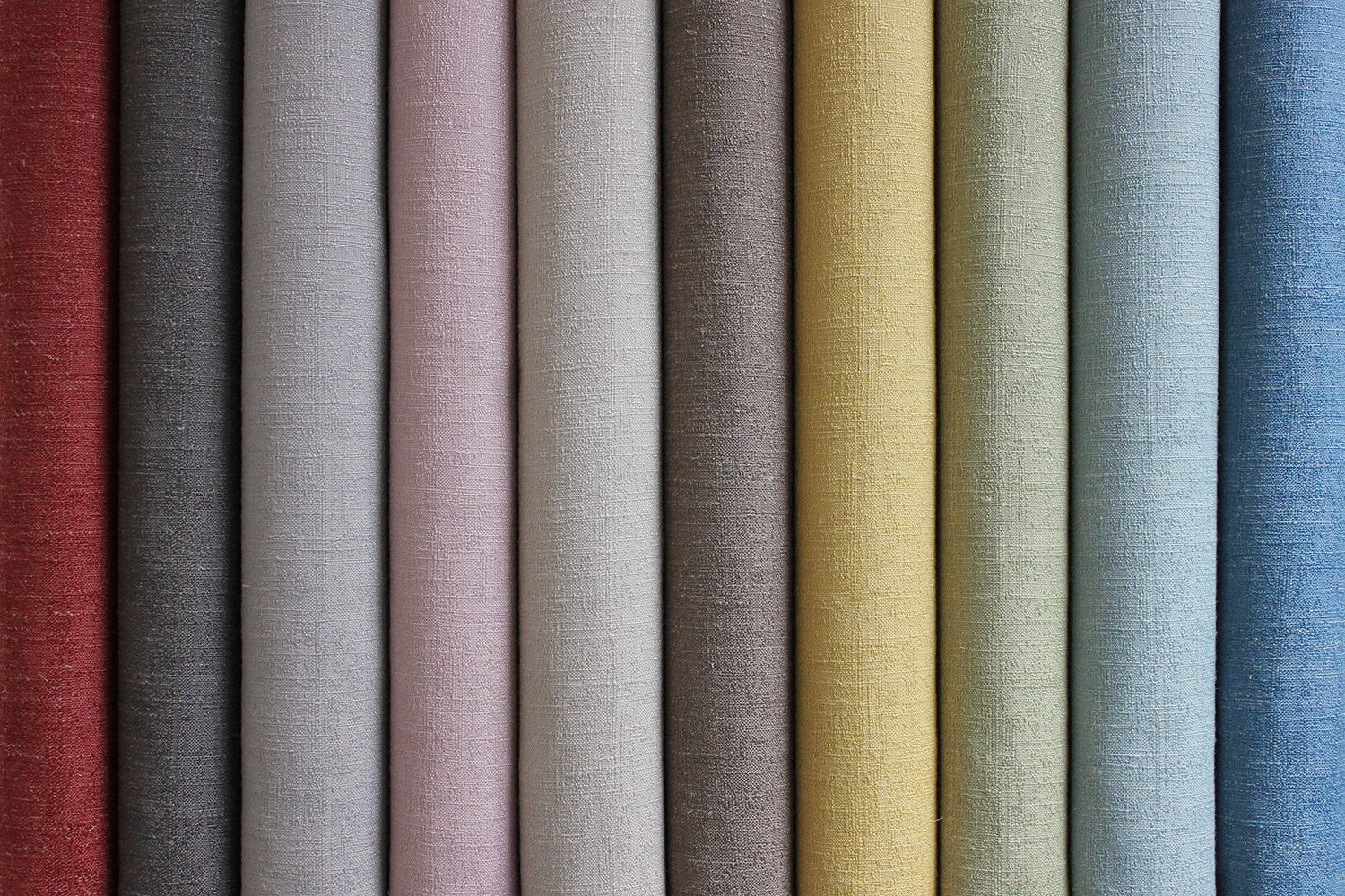 McAlister Textiles Harmony Linen Blend Soft Blush Textured Fabric Fabrics 