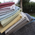Load image into Gallery viewer, McAlister Textiles Harmony Linen Blend Grey Textured Fabric Fabrics 
