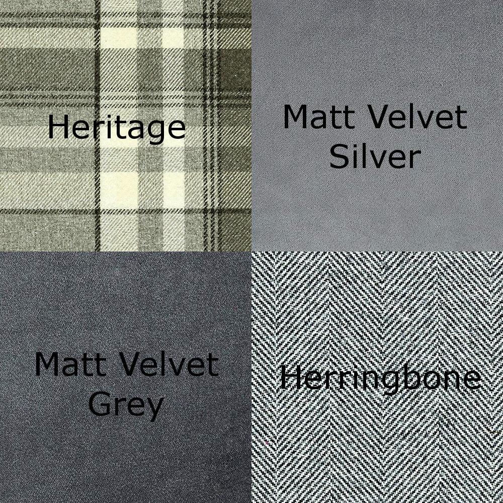 McAlister Textiles Heritage Charcoal Grey Tartan Home Decor Design Set Regular (130cm x 200cm) 