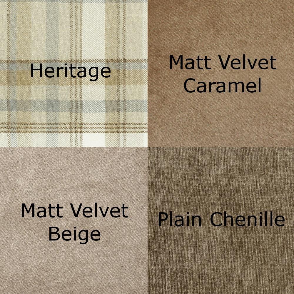 McAlister Textiles Heritage Beige Cream Tartan Home Decor Design Set Regular (130cm x 200cm) 