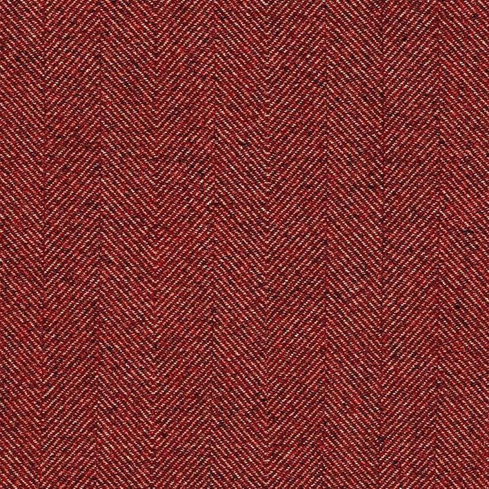 McAlister Textiles Herringbone Red Fabric Fabrics 1 Metre 